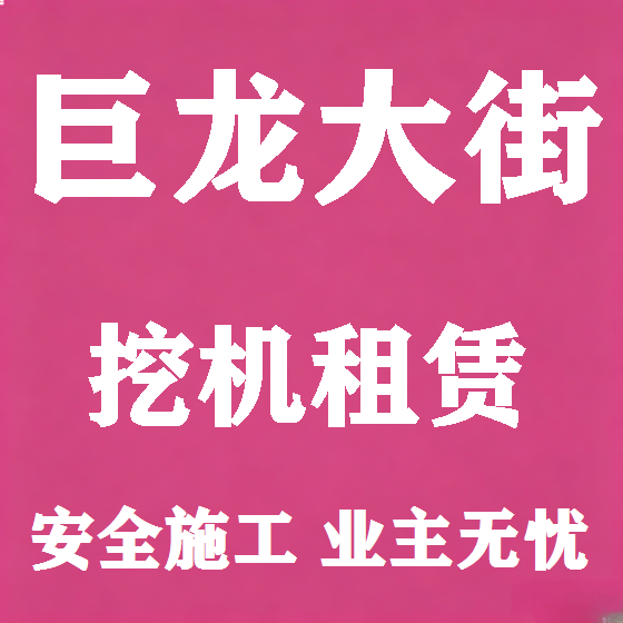 北京巨龙大街挖机租赁图