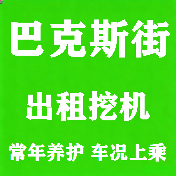 北京巴克斯街挖机租赁图