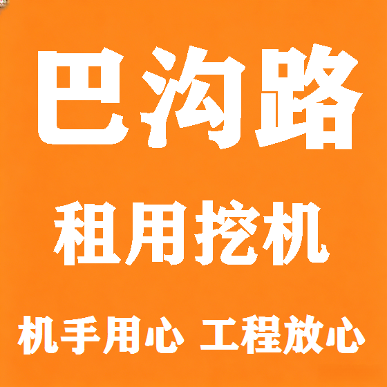 北京巴沟路挖机租赁图