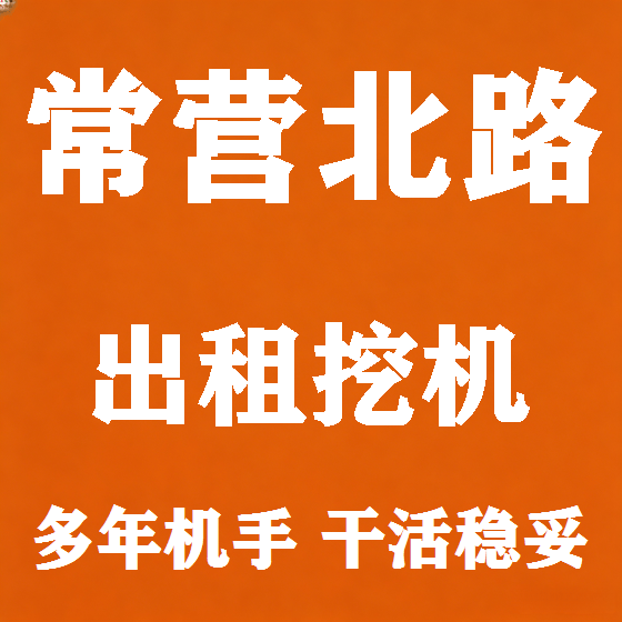 北京常营北路挖机租赁图