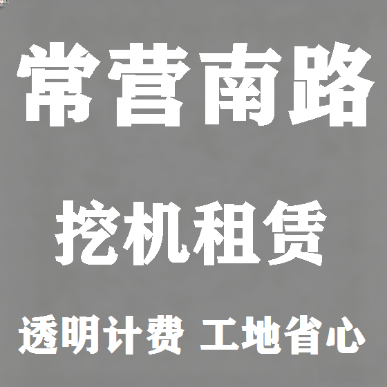 北京常营南路挖机租赁图