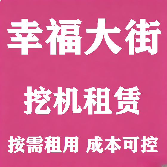 北京幸福大街挖机租赁图