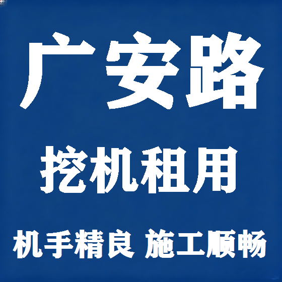 北京广安路挖机租赁图