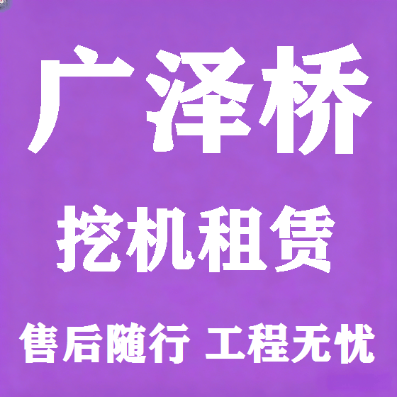 北京广泽桥挖机租赁图