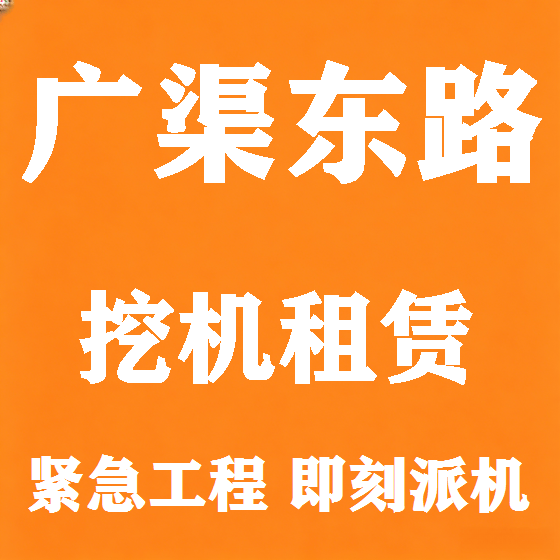 北京广渠东路挖机租赁图