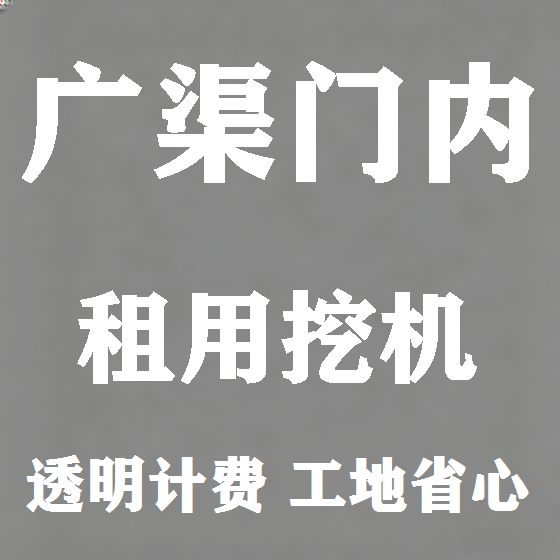北京广渠门内挖机租赁图