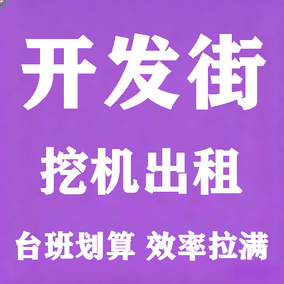 北京开发街挖机租赁图