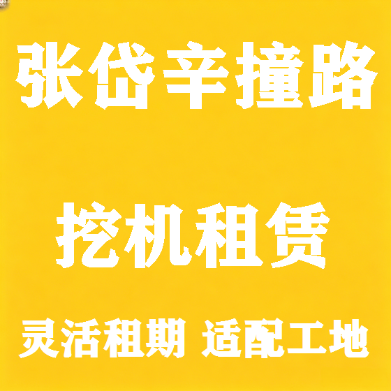 北京张岱辛撞路挖机租赁图