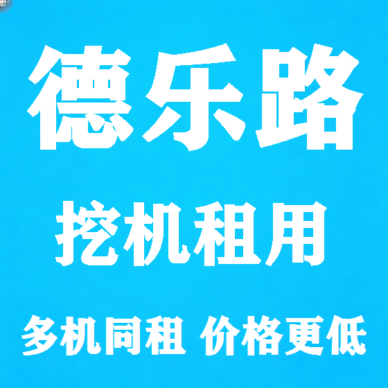 北京德乐路挖机租赁图