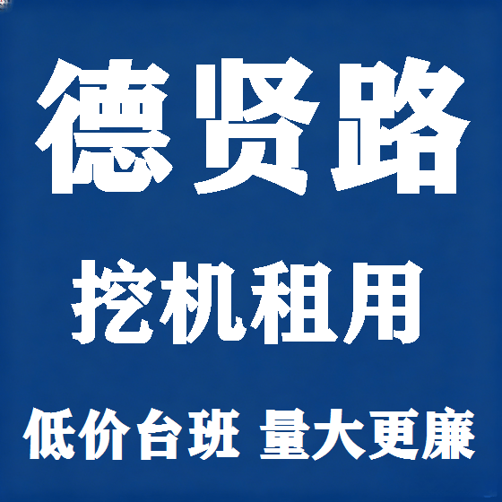 北京德贤路挖机租赁图