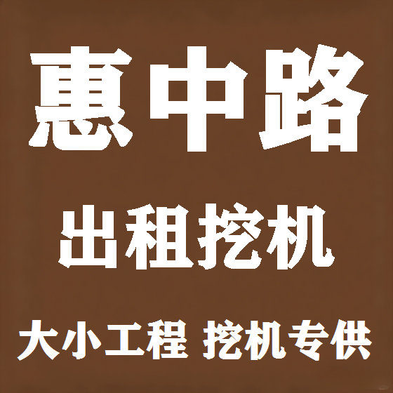 北京惠中路挖机租赁图