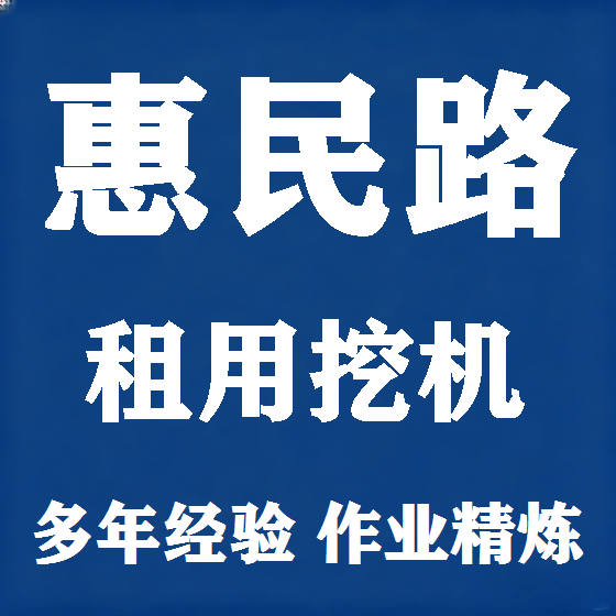 北京惠民路挖机租赁图