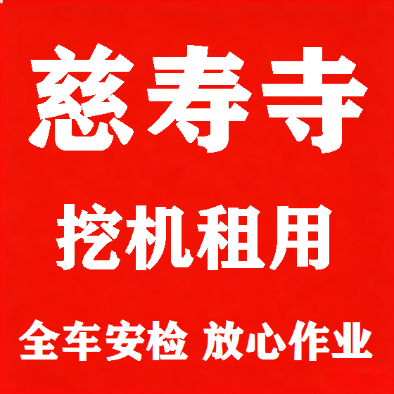 北京慈寿寺挖机租赁图