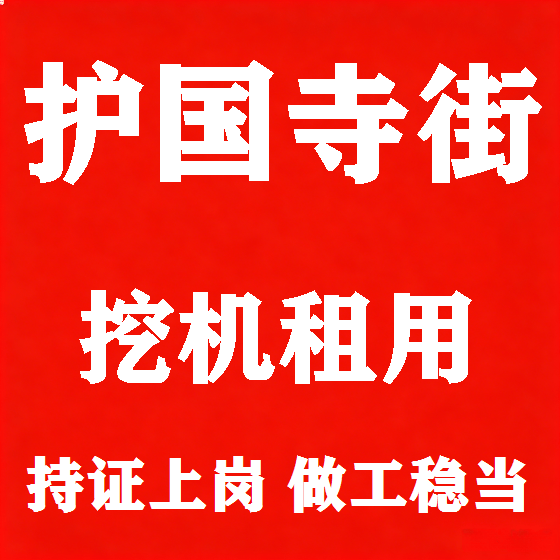 北京护国寺街挖机租赁图