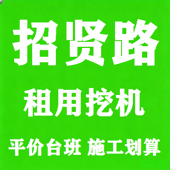 北京招贤路挖机租赁图