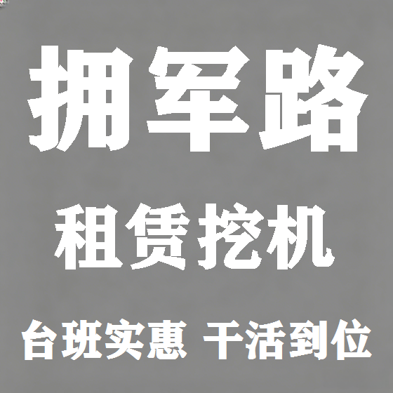 北京拥军路挖机租赁图
