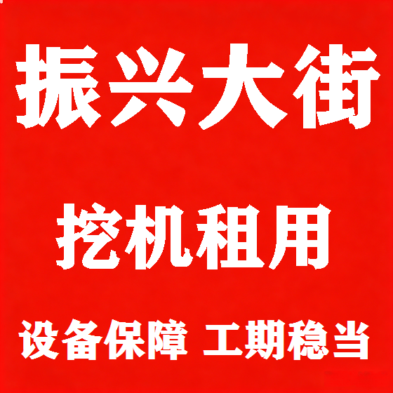北京振兴大街挖机租赁图