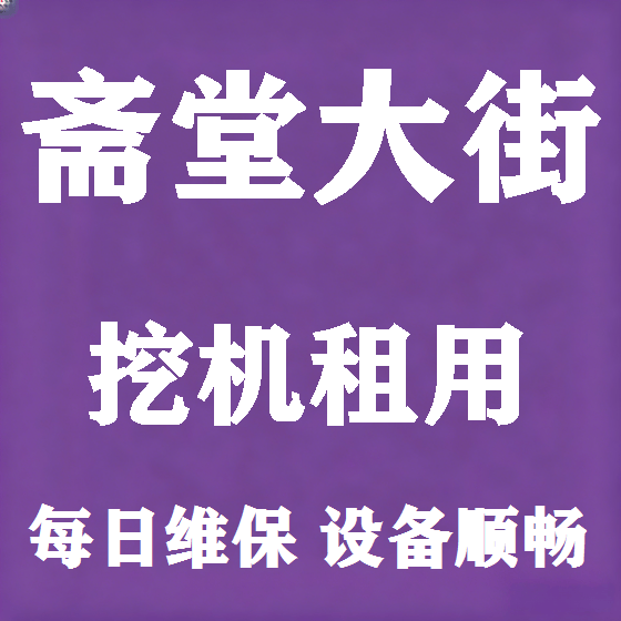 北京斋堂大街挖机租赁图
