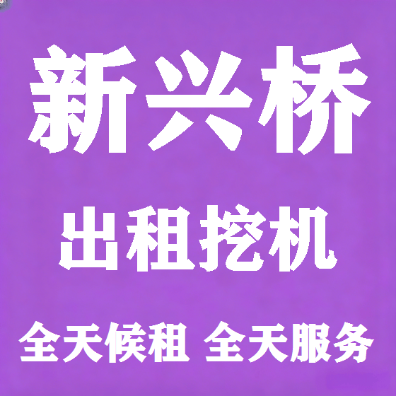 北京新兴桥挖机租赁图