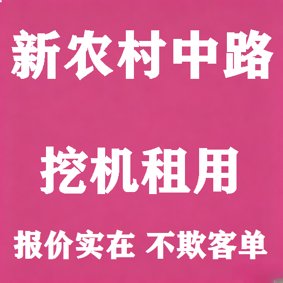 北京新农村中路挖机租赁图