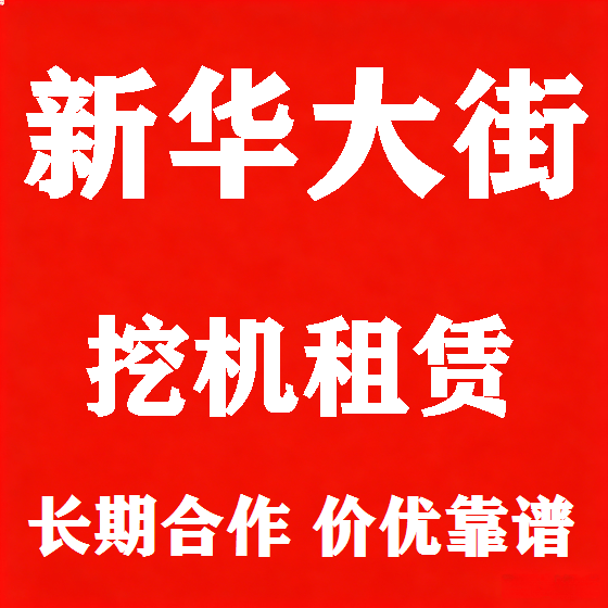 北京新华大街挖机租赁图