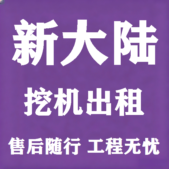 北京新大陆挖机租赁图