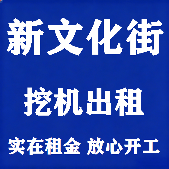 北京新文化街挖机租赁图