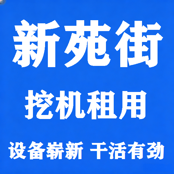 北京新苑街挖机租赁图