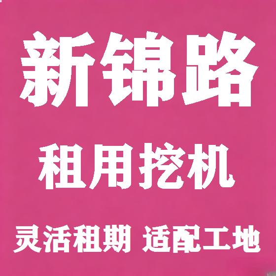 北京新锦路挖机租赁图