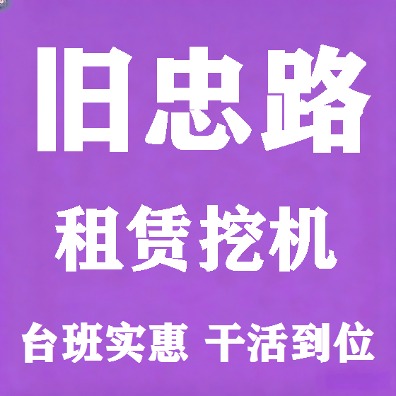 北京旧忠路挖机租赁图