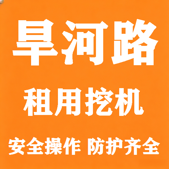 北京旱河路挖机租赁图