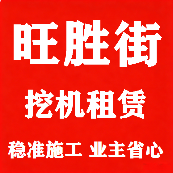 北京旺胜街挖机租赁图