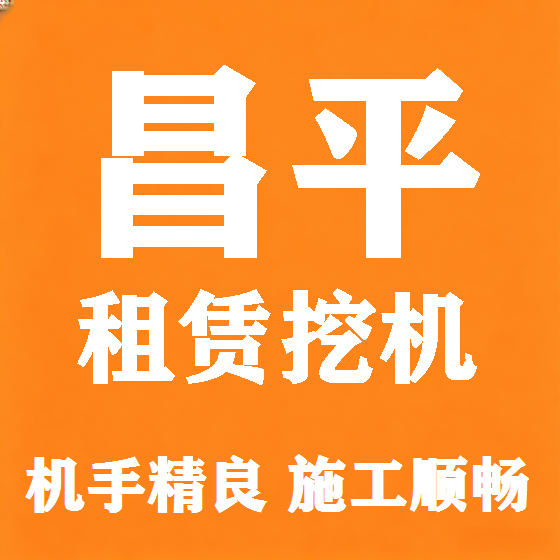 北京昌平挖机租赁图