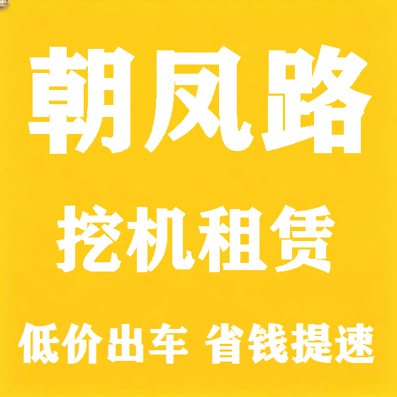北京朝凤路挖机租赁图