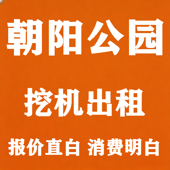 北京朝阳公园挖机租赁图