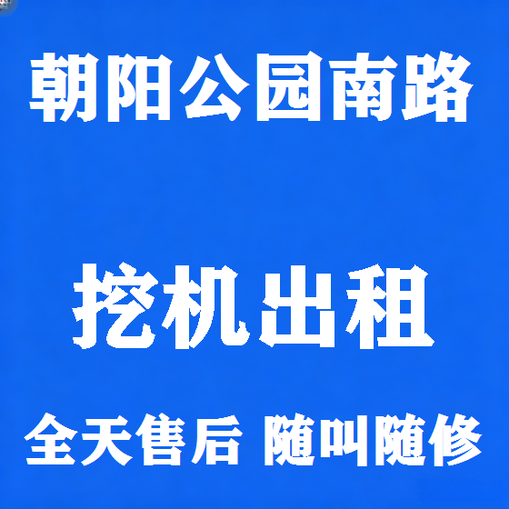 北京朝阳公园南路挖机租赁图