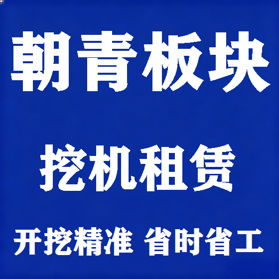 北京朝青板块挖机租赁图
