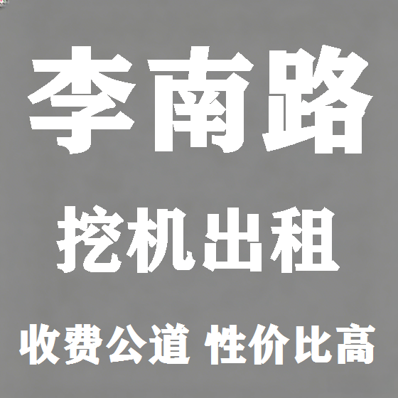 北京李南路挖机租赁图