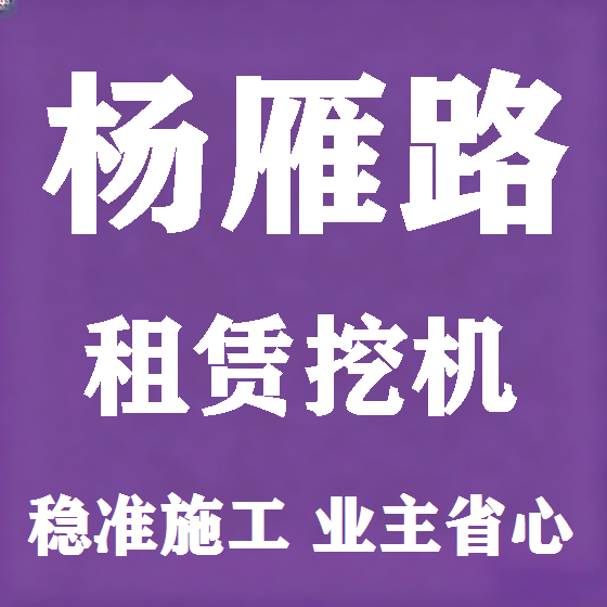 北京杨雁路挖机租赁图