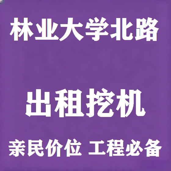 北京林业大学北路挖机租赁图
