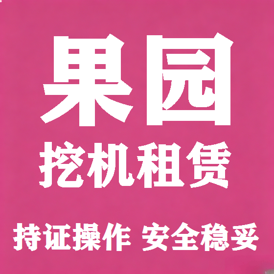 北京果园挖机租赁图