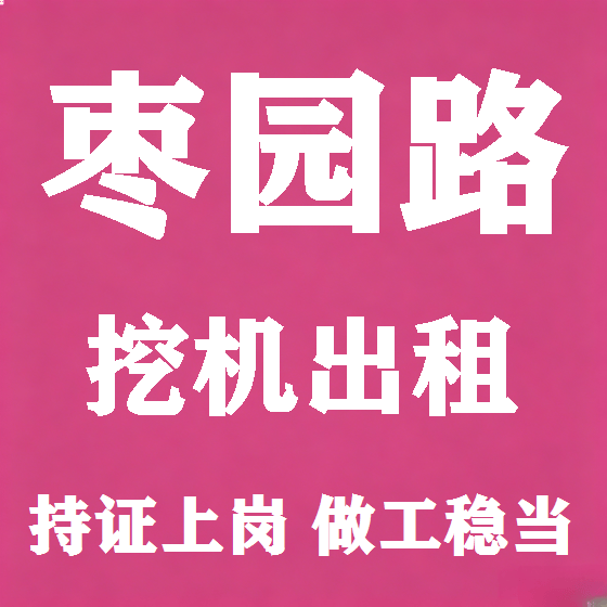 北京枣园路挖机租赁图