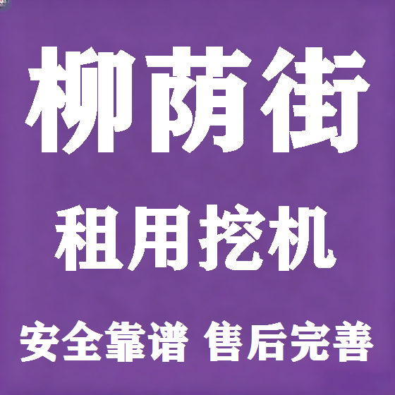 北京柳荫街挖机租赁图