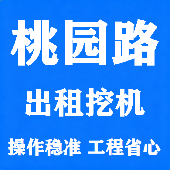 北京桃园路挖机租赁图