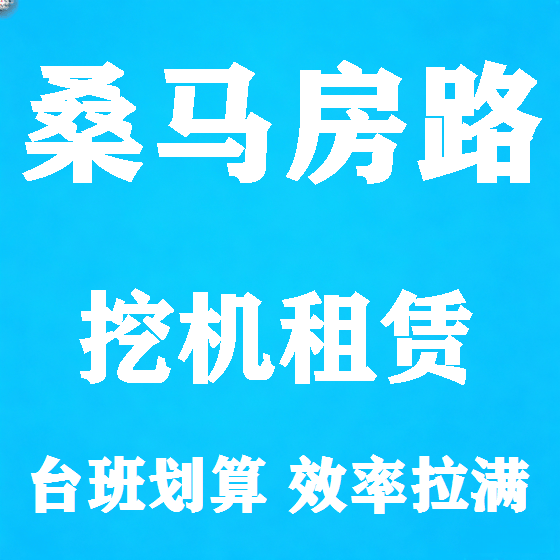 北京桑马房路挖机租赁图