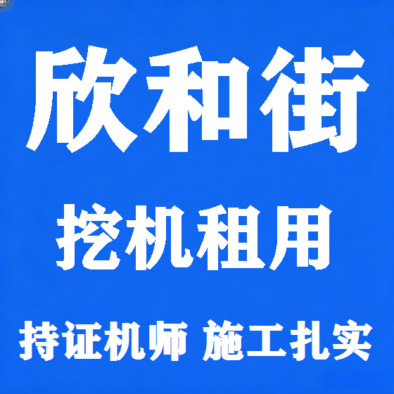 北京欣和街挖机租赁图