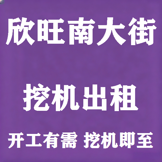 北京欣旺南大街挖机租赁图
