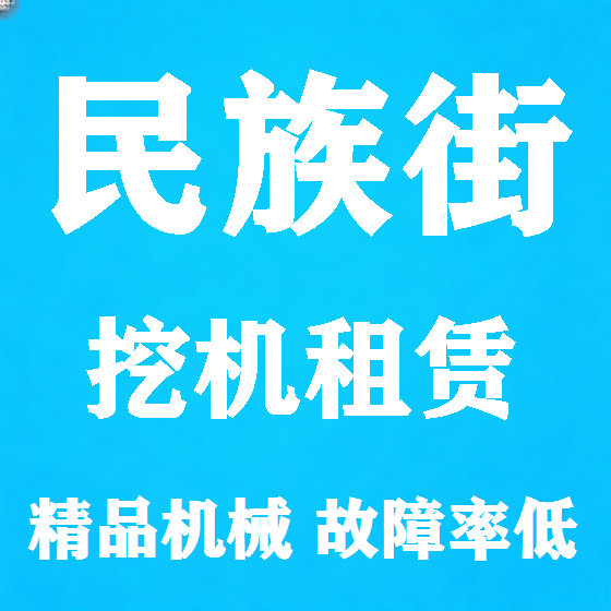 北京民族街挖机租赁图