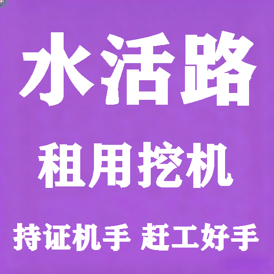 北京水活路挖机租赁图