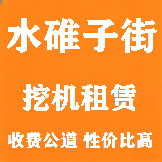 北京水碓子街挖机租赁图
